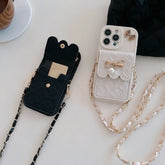 Bowknot Crossbody Wallet Phone Case